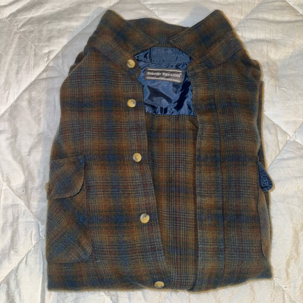 David Taylor Brown Lightweight Shirt Jacket